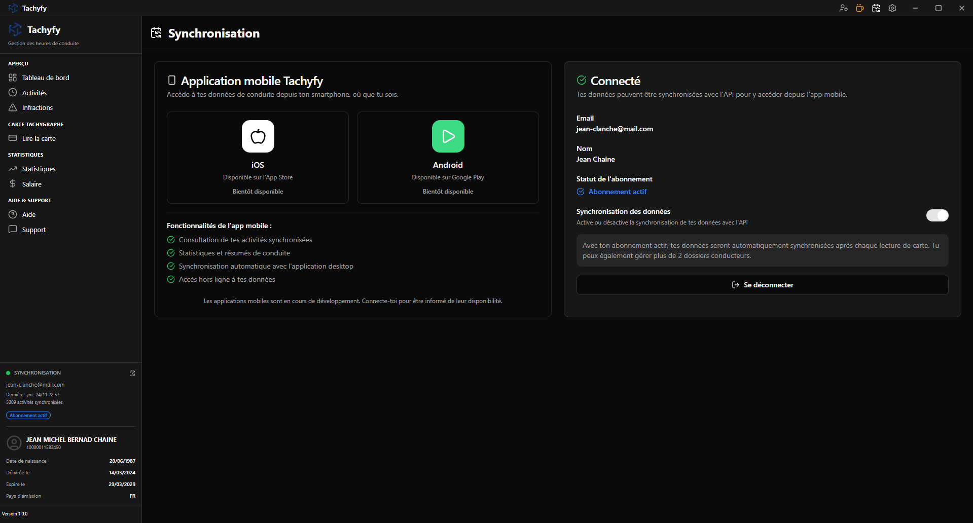 Tachyfy - Synchronisation cloud de vos données