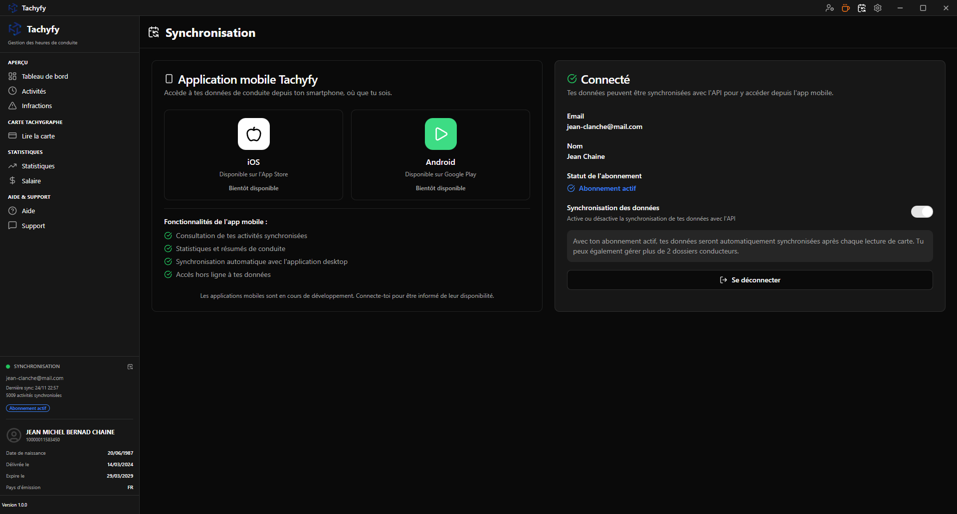 Tachyfy - Cloud synchronization of your data